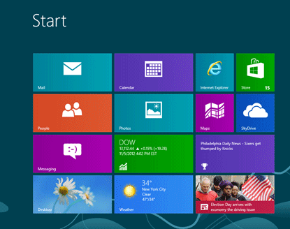 Windows 8 Start Screen